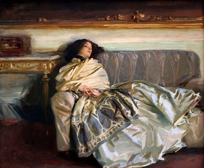 休憩 作： John Singer Sargent